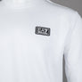 EA7 Logo Series Back Taping Sweatshirt White