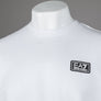 EA7 Logo Series Back Taping Sweatshirt White