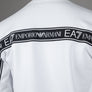 EA7 Logo Series Back Taping Sweatshirt White