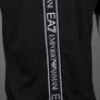 EA7 Logo Series Back Taping T-Shirt Black