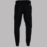 EA7 Logo Series Cotton Blend Taping Joggers Black