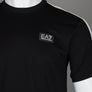 EA7 Logo Series Cotton Taping T-Shirt Black