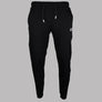 EA7 Logo Series Taping Cotton Joggers Black