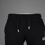 EA7 Logo Series Taping Cotton Joggers Black