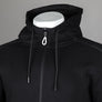 EA7 Logo Series Taping Full Zip Hooded Sweatshirt Black