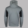 EA7 Logo Series Taping Full Zip Hooded Sweatshirt Griffin Grey