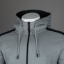 EA7 Logo Series Taping Full Zip Hooded Sweatshirt Griffin Grey