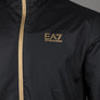 EA7 Logo Series Taping Hooded Bomber Jacket Black/Gold