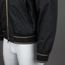 EA7 Logo Series Taping Hooded Bomber Jacket Black/Gold