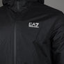 EA7 Logo Series Taping Hooded Bomber Jacket Black/White