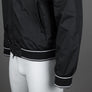 EA7 Logo Series Taping Hooded Bomber Jacket Black/White