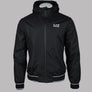 EA7 Logo Series Taping Hooded Bomber Jacket Black/White