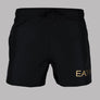 EA7 Logo Swim Shorts Black/Gold