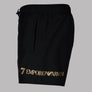 EA7 Logo Swim Shorts Black/Gold