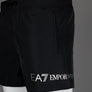 EA7 Logo Swim Shorts Black/Silver