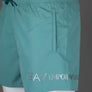 EA7 Logo Swim Shorts Mineral Blue/Silver