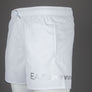 EA7 Logo Swim Shorts White/Silver