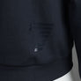 EA7 Metallic Logo Zip Through Sweatshirt Night Blue