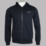 EA7 Metallic Logo Zip Through Sweatshirt Night Blue