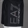 EA7 Oversized Logo Swim Shorts Black/Silver