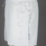 EA7 Oversized Logo Swim Shorts Star White/Silver