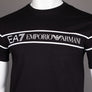 EA7 Printed Chest Logo T-Shirt Black