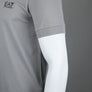 EA7 S/S Tipped Collar Polo Shirt Grey Flannel