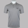 EA7 S/S Tipped Collar Polo Shirt Grey Flannel