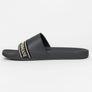 EA7 Sea World Logo Strap Slides Black/Gold