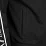 EA7 Taping Zip Up Hooded Sweatshirt Black
