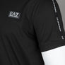 EA7 Train Logo Taping T-Shirt Black