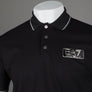 EA7 Viscose Blend Polo Shirt Black