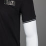 EA7 Viscose Blend Polo Shirt Black
