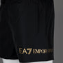 EA7 Logo Swim Shorts Black/Gold