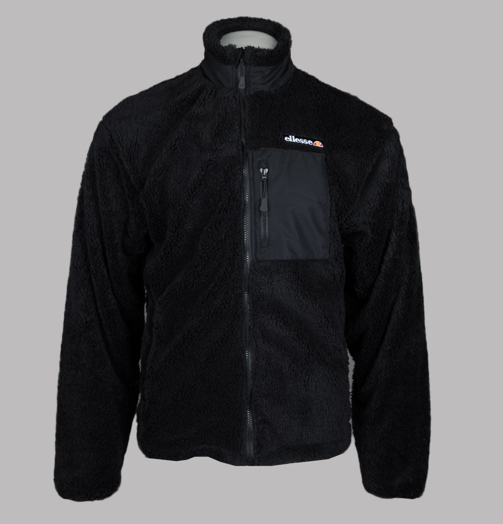Ellesse Cervacol Sherpa Fleece Jacket Black – Bronx Clothing