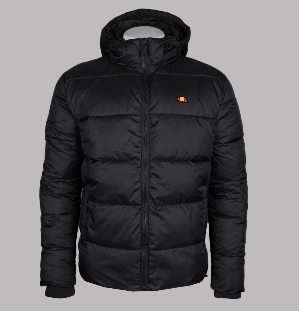 Ellesse Paddero Hooded Puffer Jacket Black Bronx Clothing