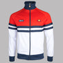 Ellesse Rimini Tracksuit Top Red/White/Navy