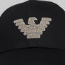 Emporio Armani Embroidered Eagle Logo Cap Black