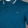Farah Alvin Tipped Collar Polo Shirt Sailor Blue