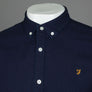Farah Brewer Indigo Slim Fit Shirt Mid Indigo
