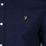 Farah Brewer Indigo Slim Fit Shirt Mid Indigo