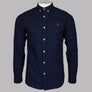 Farah Brewer Indigo Slim Fit Shirt Mid Indigo