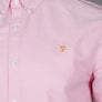 Farah Brewer Slim Fit S/S Oxford Shirt Coral Pink