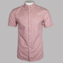 Farah Brewer Slim Fit S/S Oxford Shirt Dark Pink