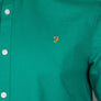 Farah Brewer Slim Fit S/S Oxford Shirt Mallard Green