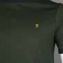 Farah Groves Ringer T-Shirt Evergreen