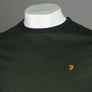 Farah Groves Ringer T-Shirt Evergreen