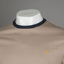 Farah Groves Ringer T-Shirt Smokey Brown