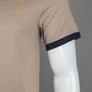 Farah Groves Ringer T-Shirt Smokey Brown