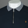 Farah LS Vancouver Polo Shirt True Navy